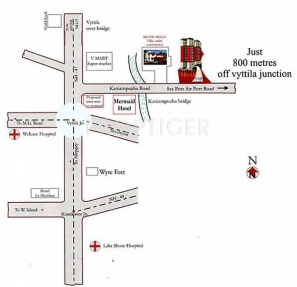 Shwas Homes Mystic Bells Location Plan