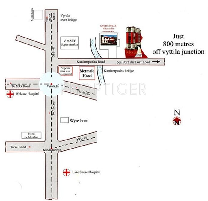 Shwas Homes Mystic Bells Location Plan