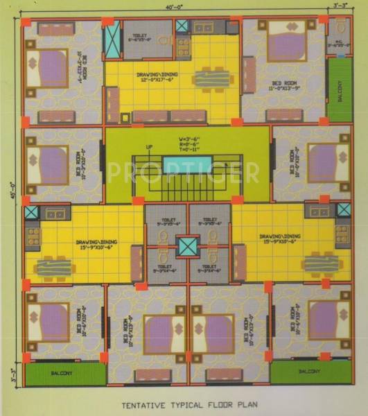 Images for Cluster Plan of Pure Royal Style Apartment