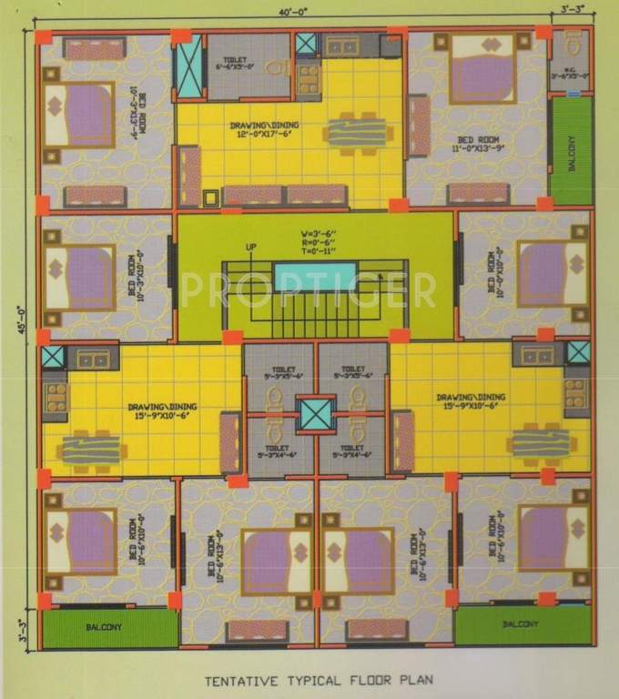 Images for Cluster Plan of Pure Royal Style Apartment