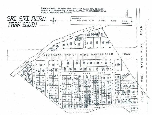 Sri Sri Gruhanirman Aero Park Layout Plan
