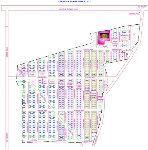  garden-city Images for Layout Plan of Purva Garden City