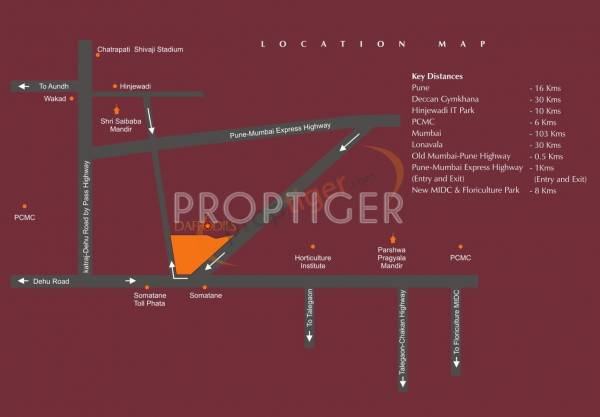 Vishhram Developers Daffodils Villas Location Plan