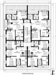 Single Tower Cluster Plan for 2nd Floor Prasanna Homes Prakruthi Flats Cluster Plan