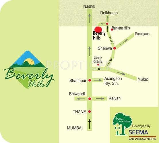 Seema Developers Beverly Hills Location Plan