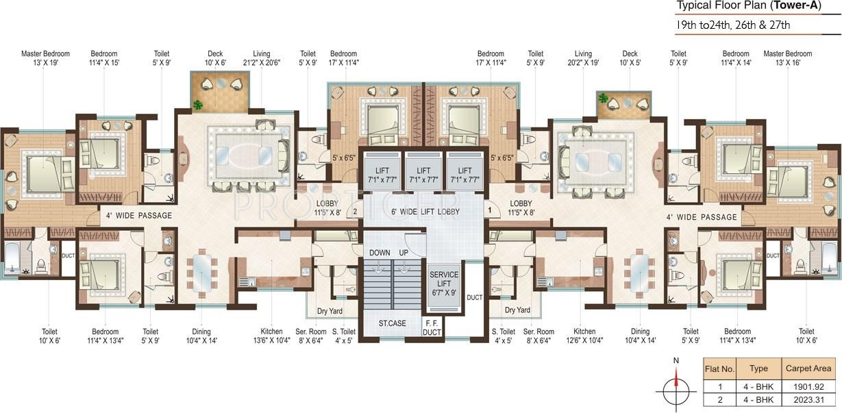 Sheth Developers Beau Monde Cluster Plan