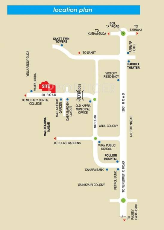 Images for Location Plan of Samskruthi Foundations Swargam Villa