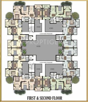 V K Developers Verna Residency Cluster Plan