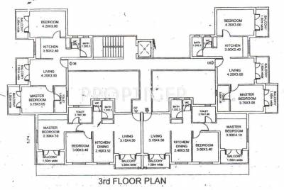 V K Developers Verna Residency Cluster Plan