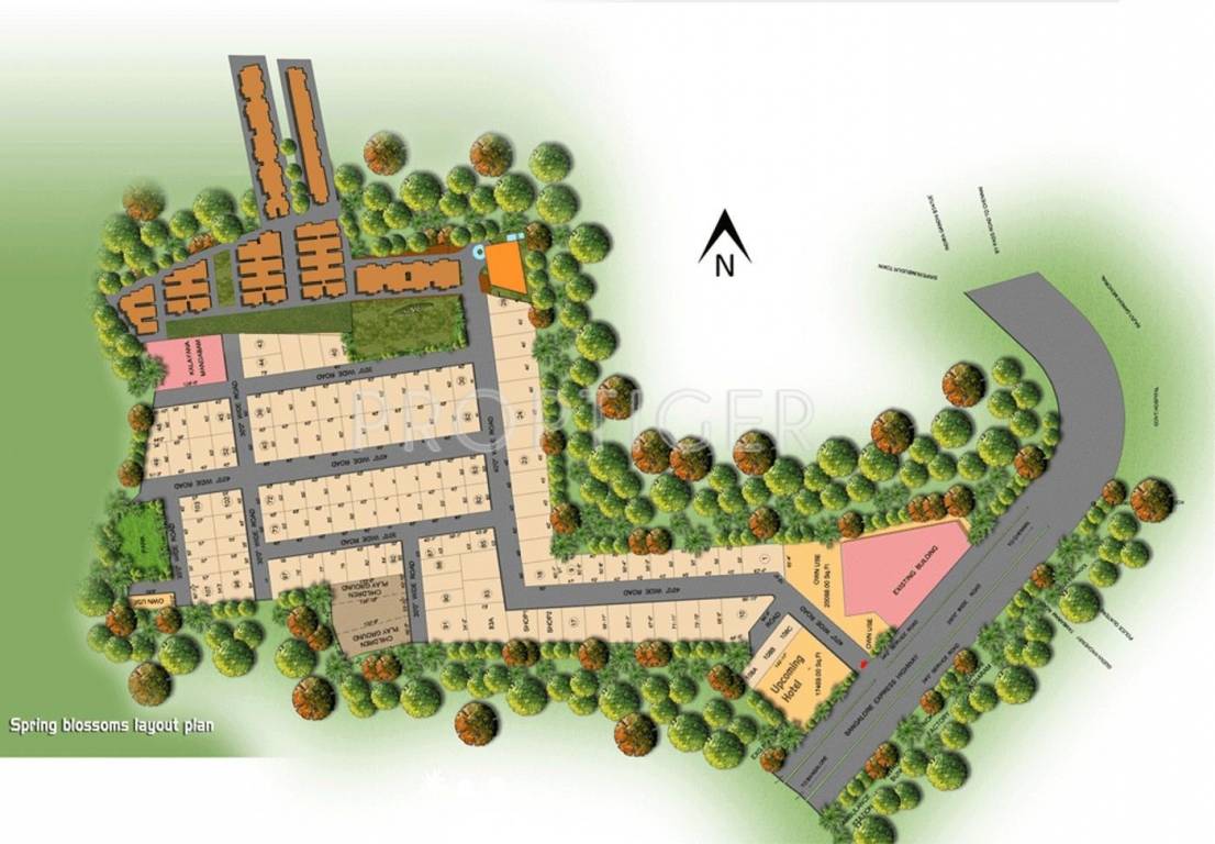 BVL Group Spring Blossoms Plots Layout Plan