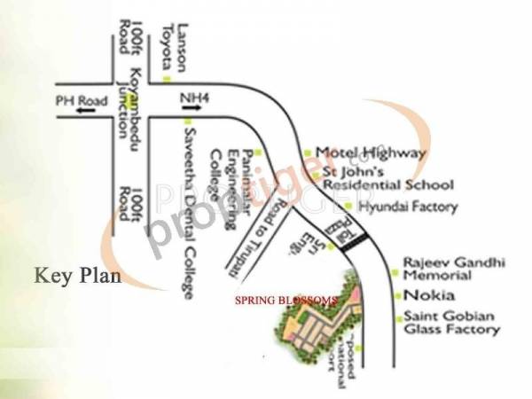 BVL Group Spring Blossoms Plots Location Plan