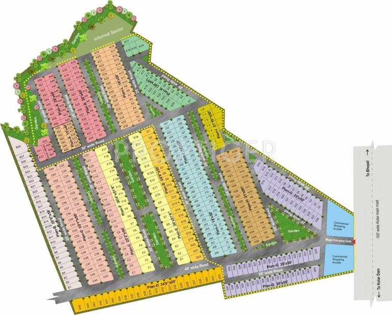 Images for Layout Plan of Fortune Tulip Greens Plots