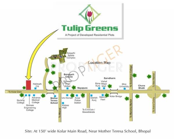 Images for Location Plan of Fortune Tulip Greens Plots