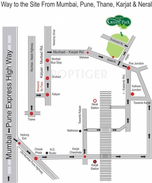 Karnik Developer Green Park Location Plan