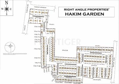 Right Angle Properties Hakim Garden Plots Layout Plan