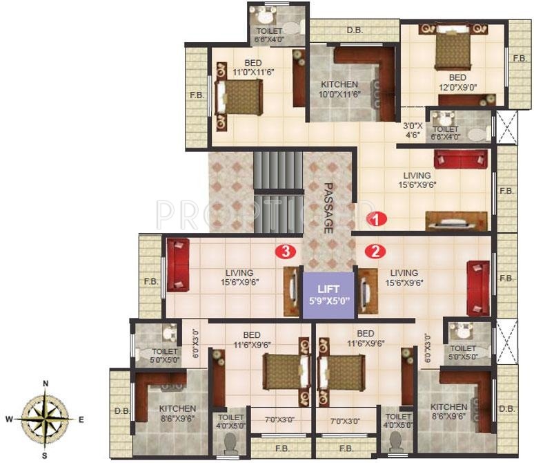 Images for Cluster Plan of Shree Ganesh Builders Imperial Apartment
