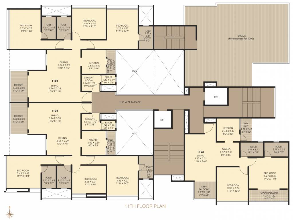  power boulevard Power Boulevard Cluster Plan for 11th Floor