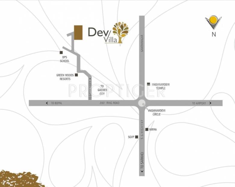 Dev Group India Villa Location Plan