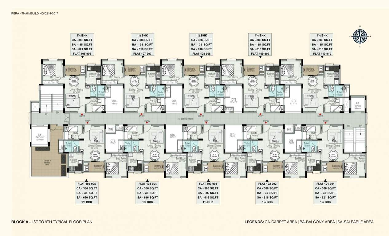  alamoxsreal tuscany Tower 1 Cluster Plan