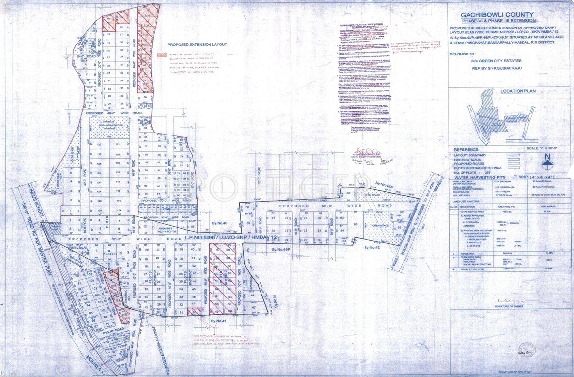 Images for Layout Plan of Green City Gachibowli County VI