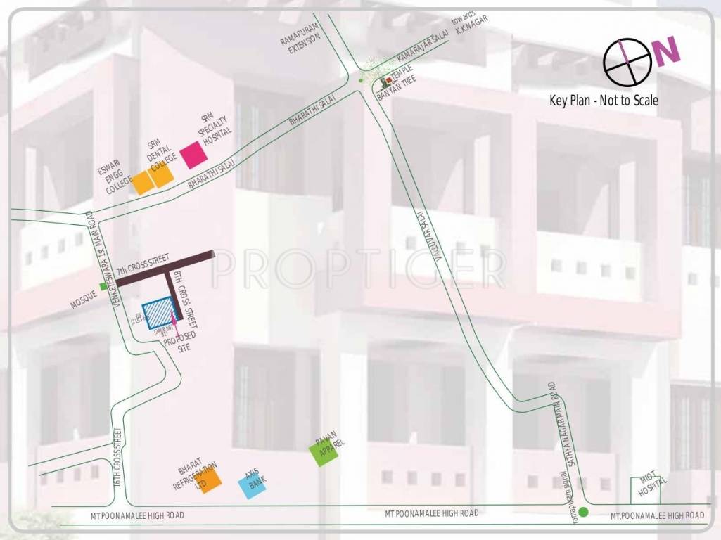 Guna Builders Shirish Villa Location Plan