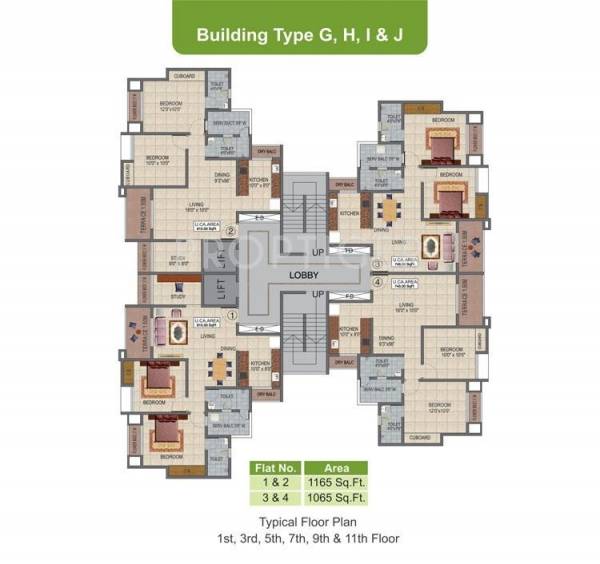  siddhi-mangal-murti-complex Building B Cluster Plan