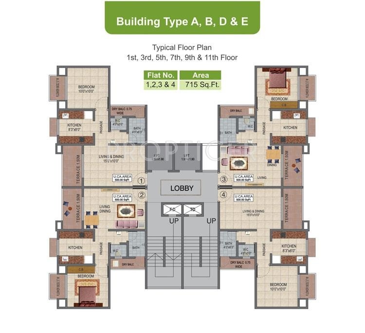  siddhi mangal murti complex Building H Cluster Plan