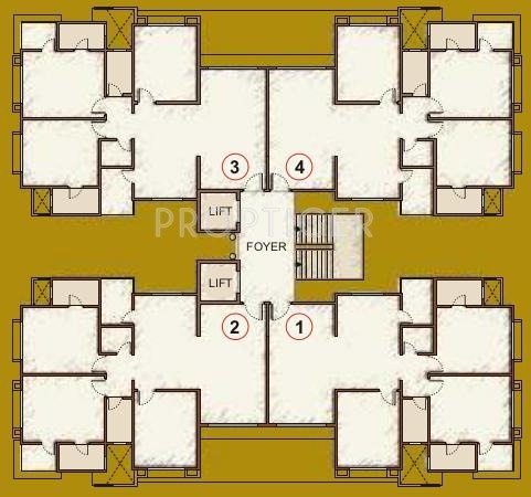 Images for Cluster Plan of Happy Home Nakshatra Embassy