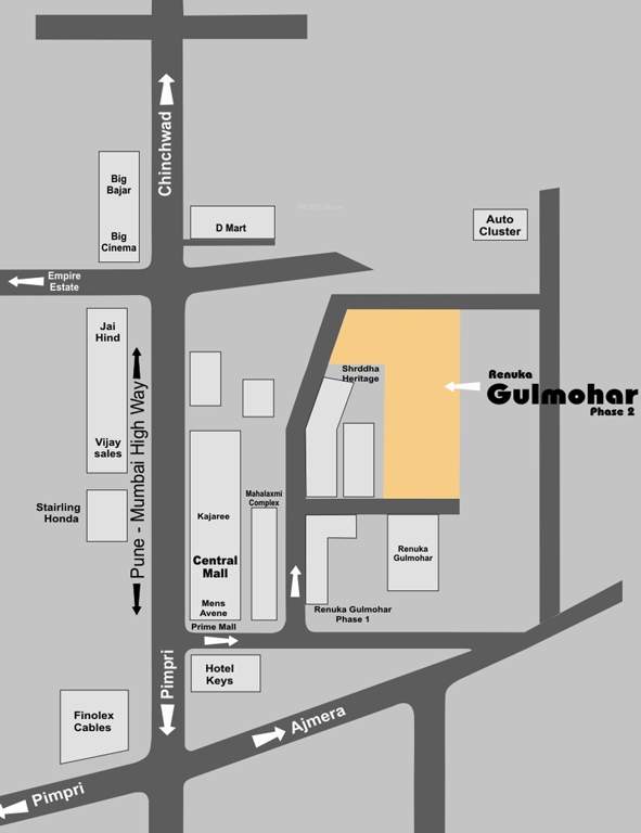  gulmohar phase 2 Images for Location Plan of Renuka Gulmohar Phase 2