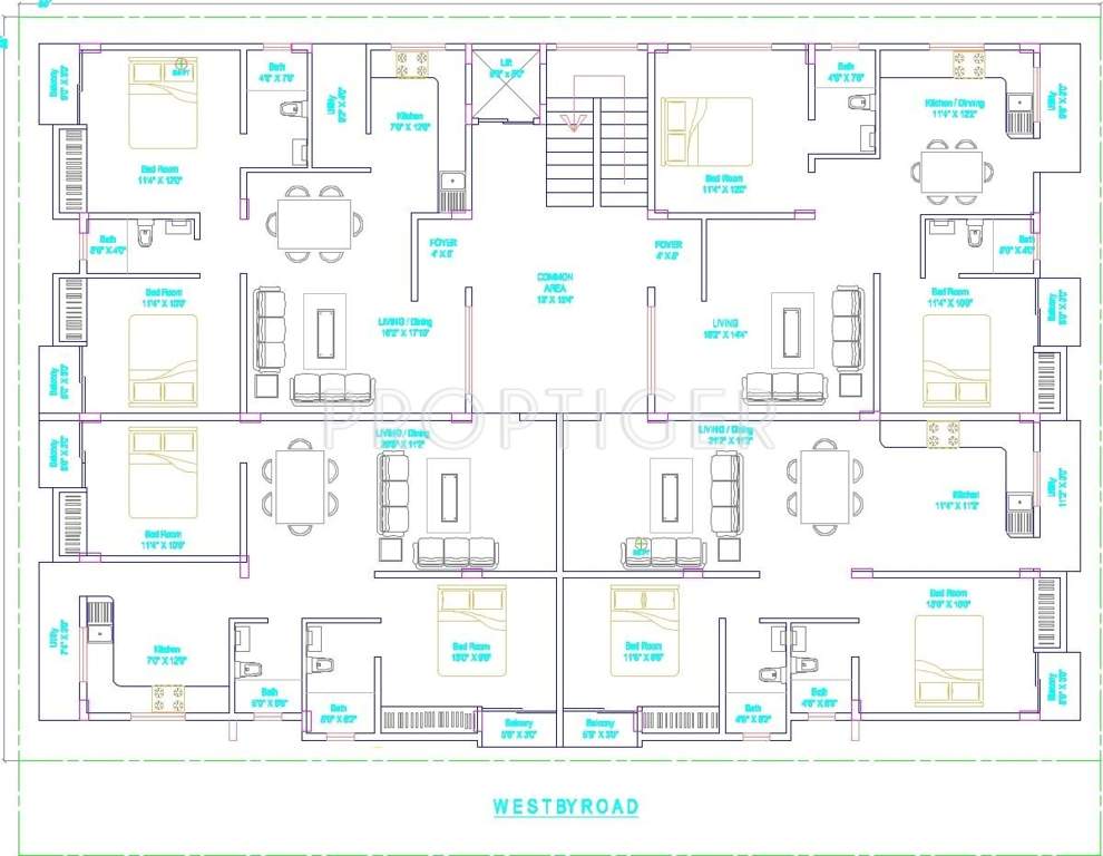  blossom Tower 1 Cluster Plan