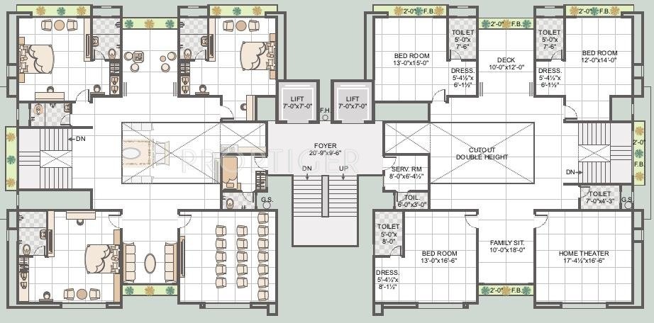 Images for Cluster Plan of Happy Home Vastu Luxuria
