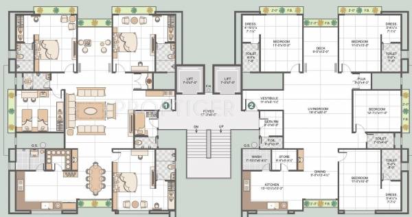 Images for Cluster Plan of Happy Home Vastu Luxuria