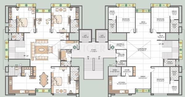 Images for Cluster Plan of Happy Home Vastu Luxuria