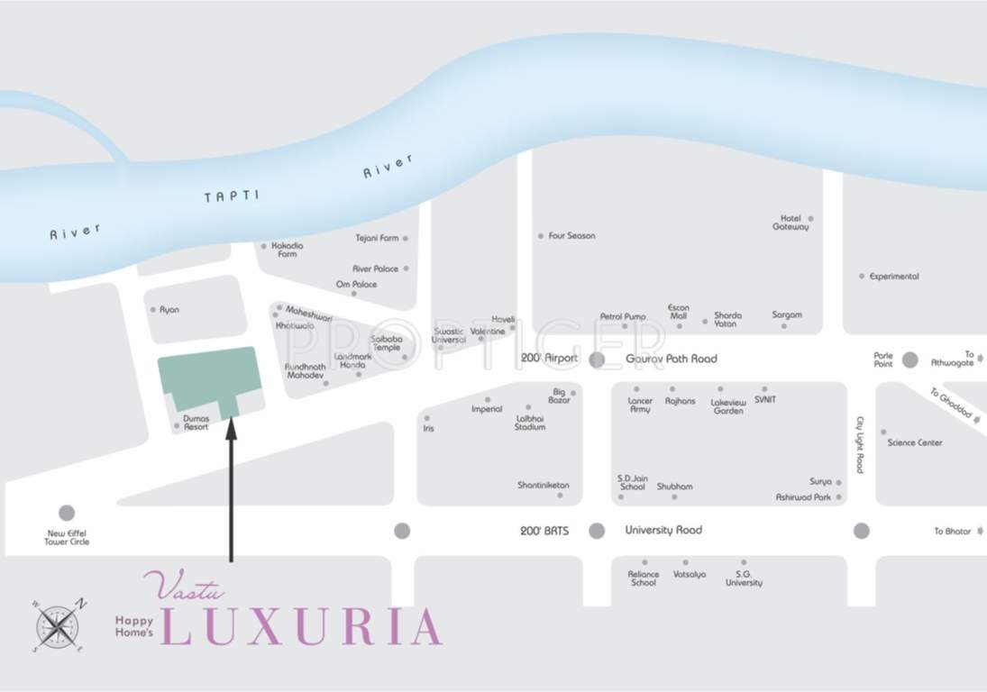 vastu luxuria Images for Location Plan of Happy Home Vastu Luxuria