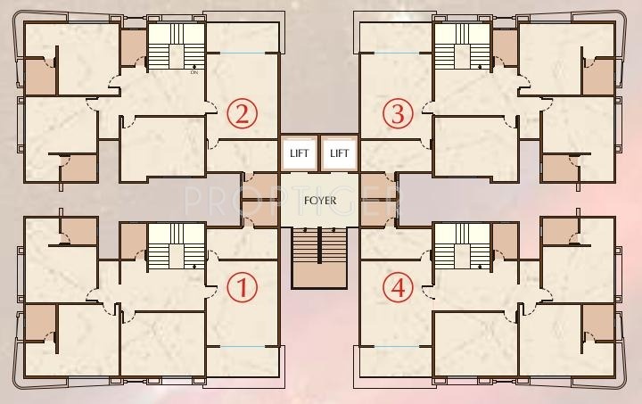 vastu discovery Tower B Cluster Plan