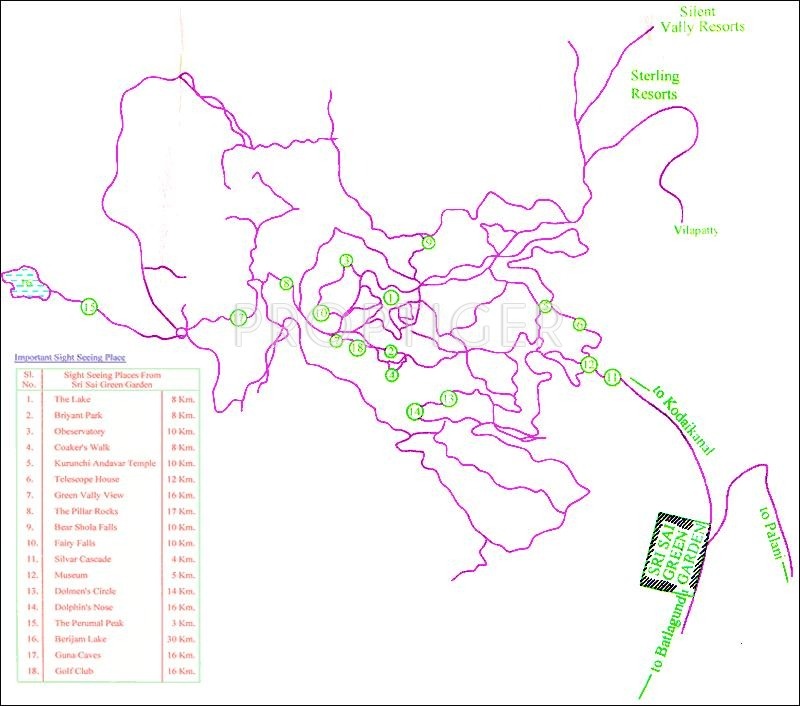 Sai Sri Saraswathi Constructions Green Garden Location Plan
