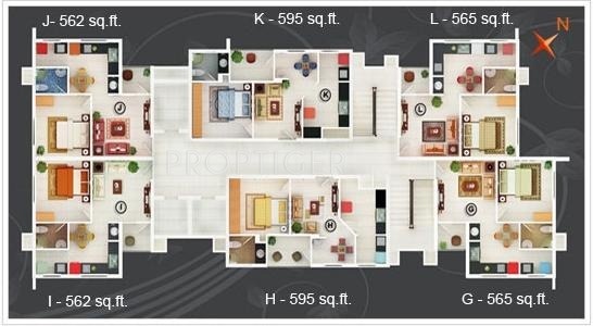 Oxoniya Builders Infocity Vintage Cluster Plan
