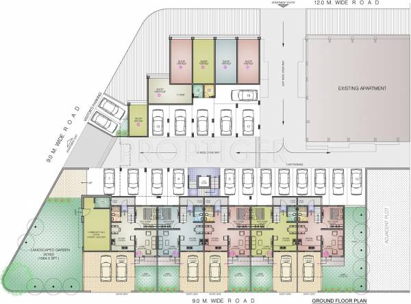 Om Ganesh Constructions Sachi Residency Phase II Cluster Plan
