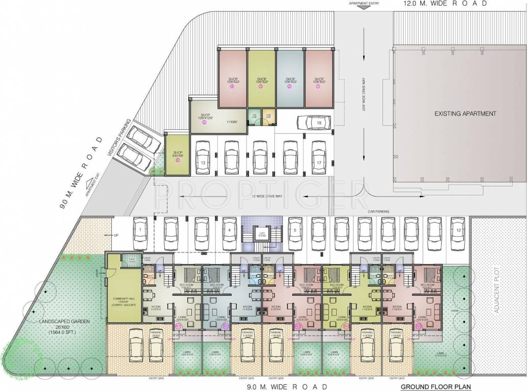 Om Ganesh Constructions Sachi Residency Phase II Cluster Plan