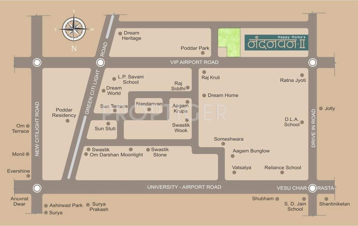 nandavan 2 Images for Location Plan of Happy Home Nandavan 2