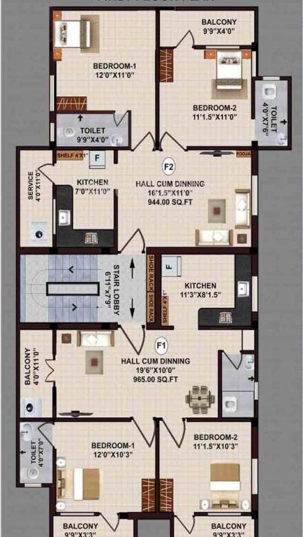 Images for Cluster Plan of JKB Sri Nayan