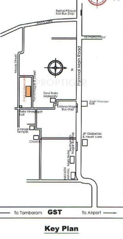 Aatmaja Homes Anand Meenakshi Location Plan