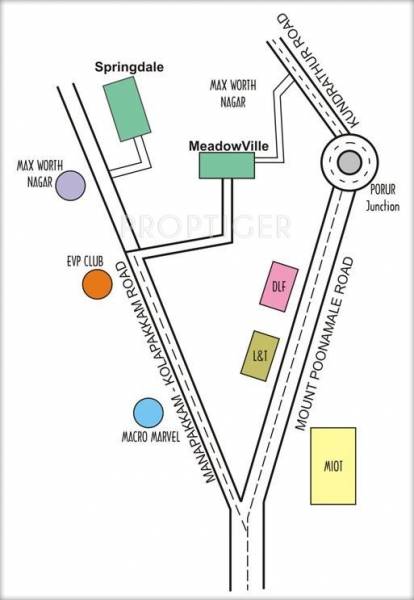 sai shrishti homes Springdale Location Plan