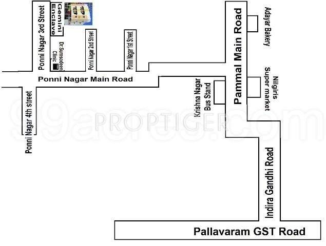 Gemini Builders Enclave Location Plan