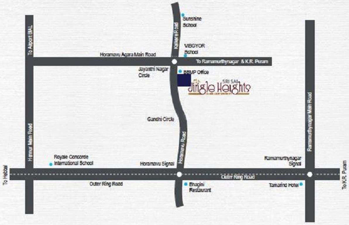  sri sai jingle heights Location Plan