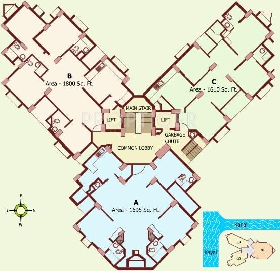  golden kayaloram Tower 1 Cluster Plan