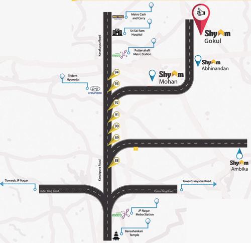  gokul Images for Location Plan of Shyam Gokul