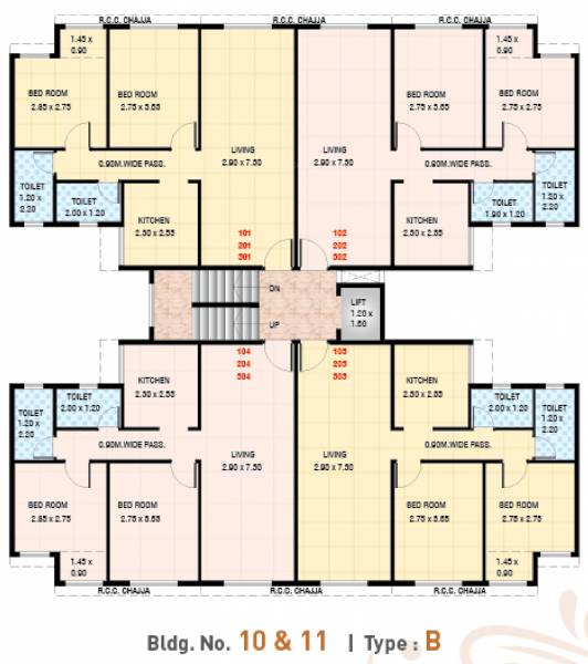 Images for Cluster Plan of Vaastu Hill View Apartments