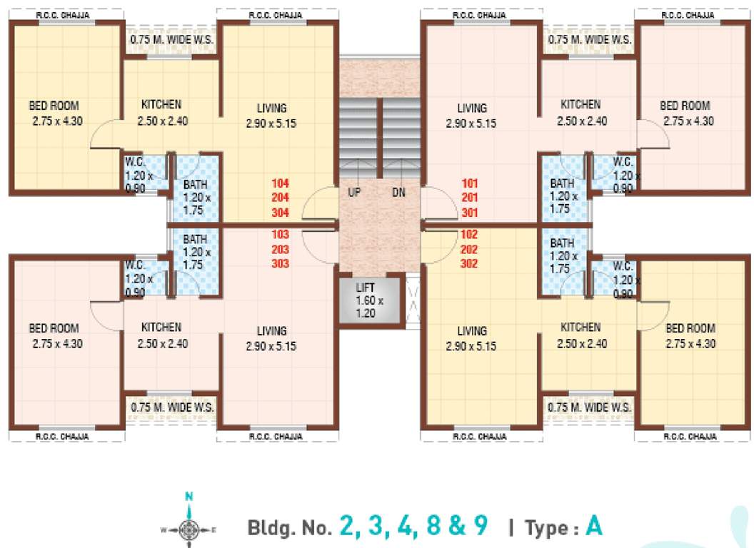 Images for Cluster Plan of Vaastu Hill View Apartments