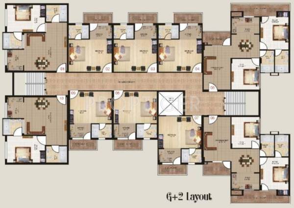 Images for Cluster Plan of Bhoomi Vrinda Elegance Apartment